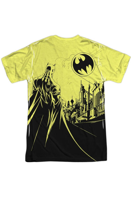 Gildan Batman Bat Signal Short Sleeve Crew Tee Yellow Large 3