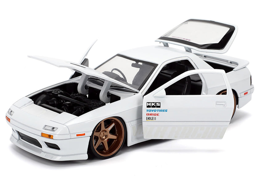 Jada 1985 Mazda RX-7 Weiß 1/24 Modellauto 3