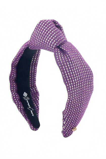 Brianna Cannon Tweed Headband Purple 2