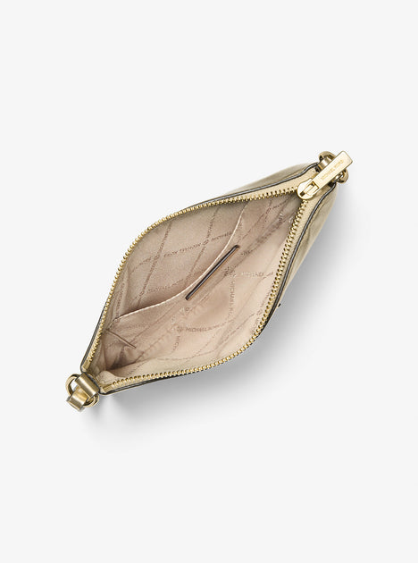 Michael Kors Jet Set Small Metallic Wristlet Gold 3
