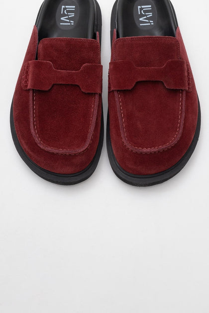 Forever & Always Shoes Laven Leather Clog Slide Multi US 8 3