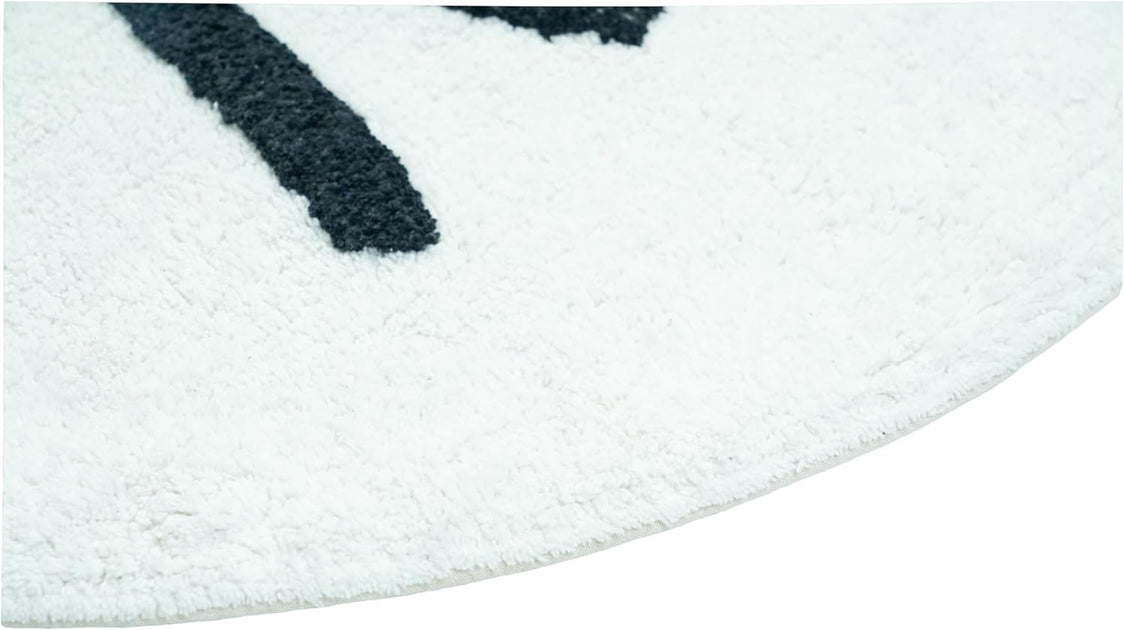 Hivvago Bath Rug Cat Black White 32in 4