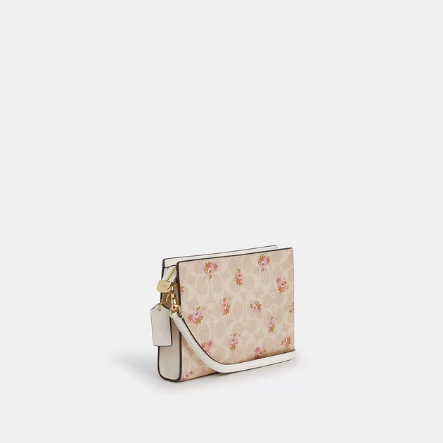 ショルダーバッグ・ポシェット COACH Slim Crossbody Bag Signature With Floral Print  CBA71 COACH® Outlet | Slim Crossbody Bag In Signature Canvas With