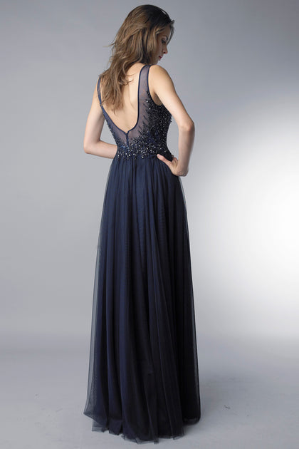 Basix Black Label Sleeveless Sequin Gown Black US 4 3