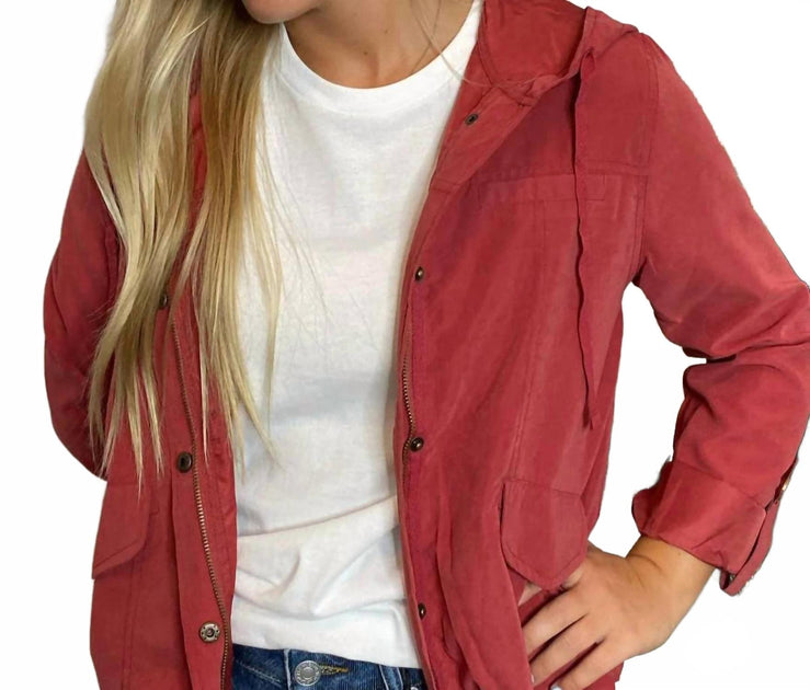 Blu Pepper Wind Breaker Jacket Red Medium 2