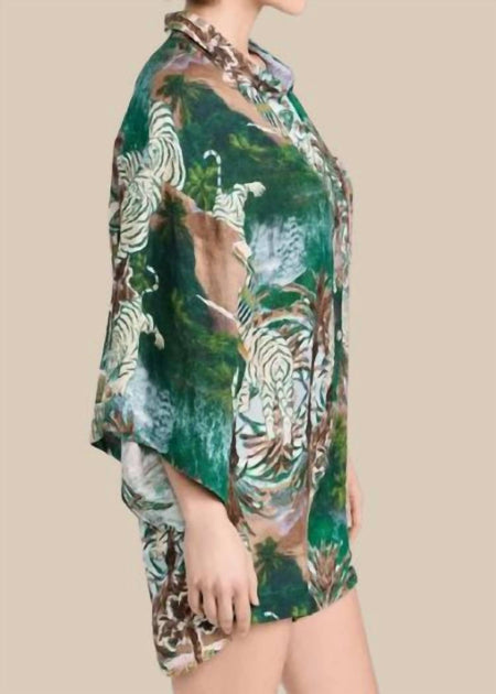 Las Surenas Combinaison Courte Imprimée Multi Medium 4