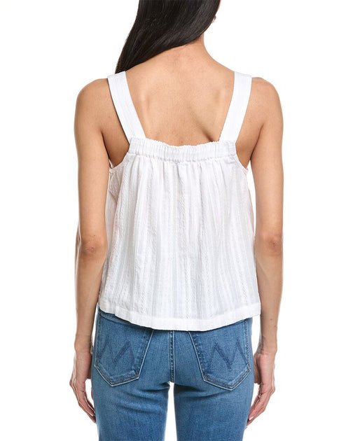 Splendid Gewebtes Jacquard Tanktop Weiß Small 3