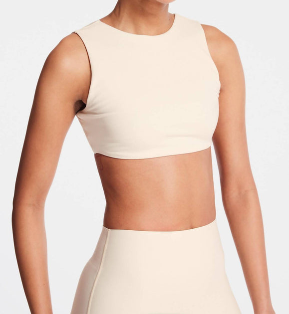 BANDIER Calla Crop Cutout Bra Beige XSmall 4