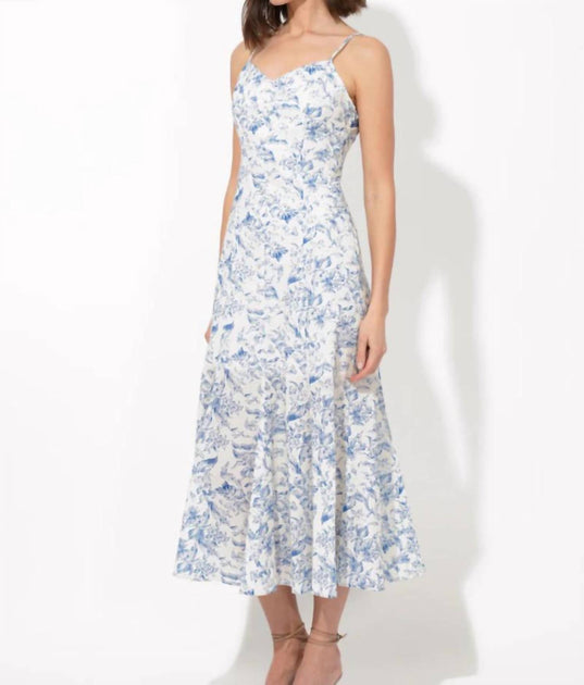 Adelyn Rae Luna Slip Dress Blue Medium 2