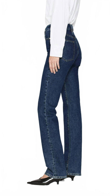 FRAME Ruler High Rise Straight Leg Jeans Blue 31 4