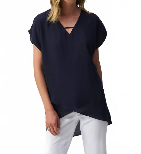 Joseph Ribkoff Asymmetric Top Black 12 2