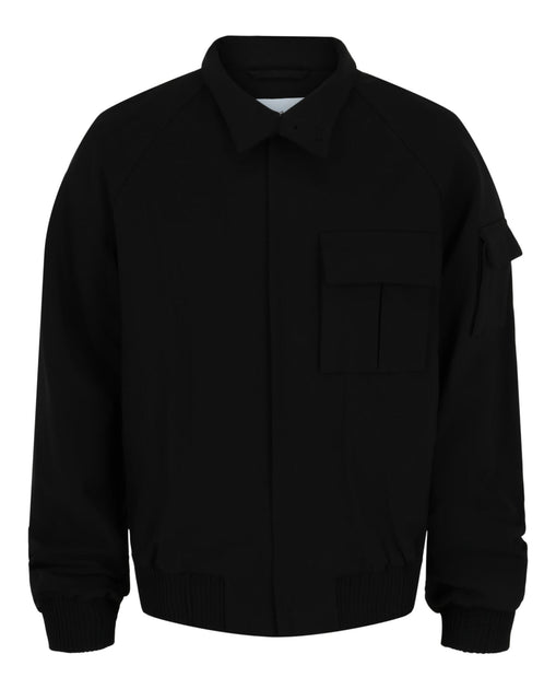 Ferragamo Cropped Bomberjacke Schwarz EU 56 2