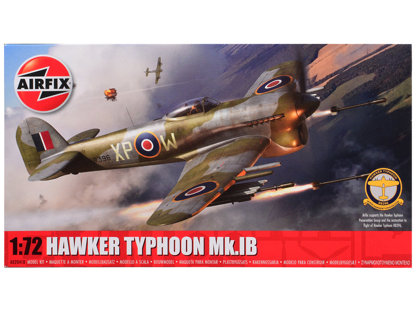 Airfix Hawker Typhoon Mk. IB Aircraft Model Kit Gray 1/72 2