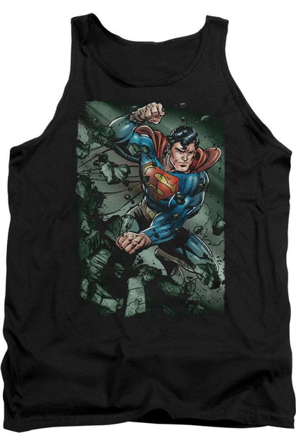 Gildan Superman Indestructible Tank Top Black XL 2