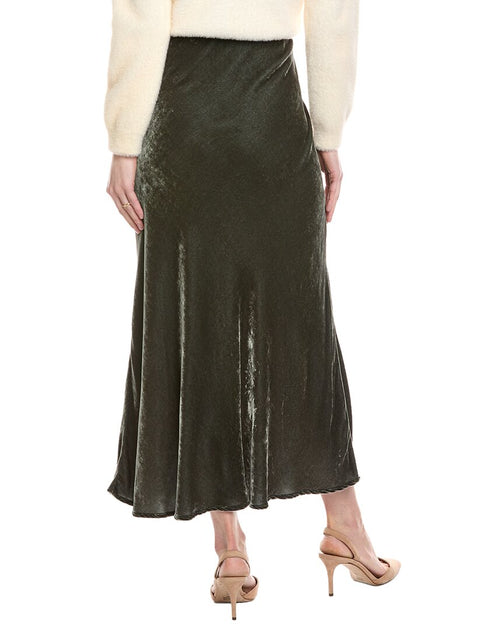 Graham & Spencer Eza Silk-Blend Skirt Black XSmall 3