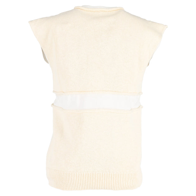 Jil Sander Knit Layered Sweater Vest Yellow Small 4