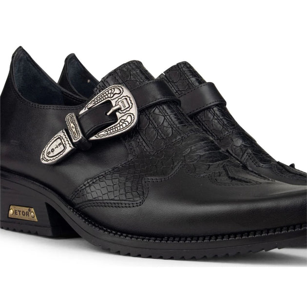 Etor Snake Western Cowboy Boots Black US 11 4