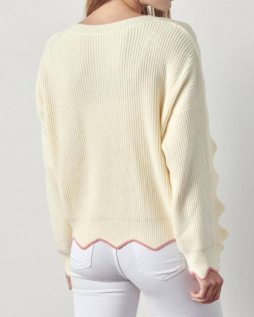 &Merci - Scallop Collar Sweater main image 1