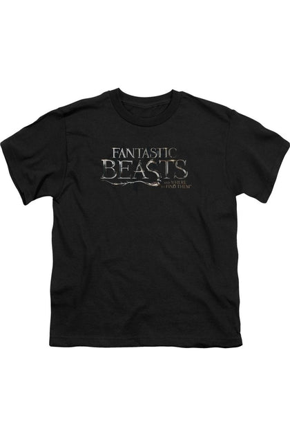 Gildan Fantastic Beasts Logo T-Shirt Black Small 2