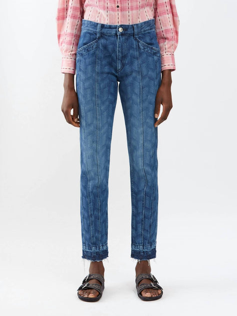 Isabel Marant Sulanoa Slim Jean Blue 38 2