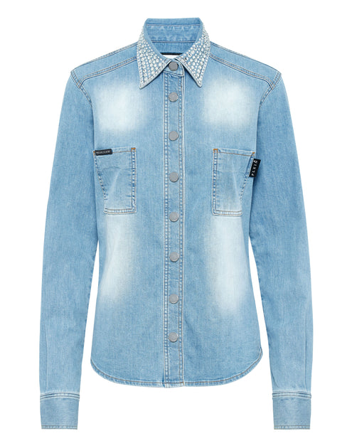 PHILIPP PLEIN Jeanshemd Multi Small 2