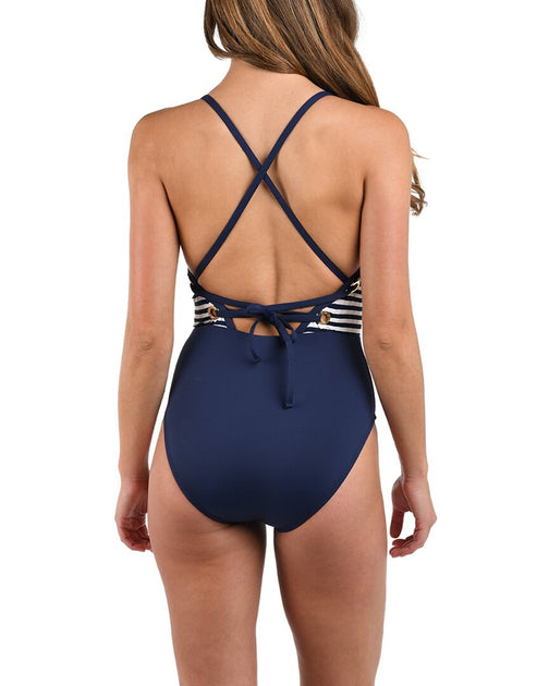 La Blanca One-Piece Swimsuit Indigo US 14 3