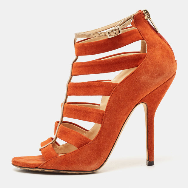 Jimmy Choo Gladiator Sandals Orange EU 37.5 2
