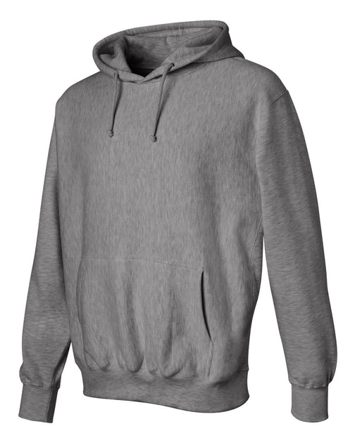 Weatherproof Cross Weave Hooded Sweatshirt Grey Large 3