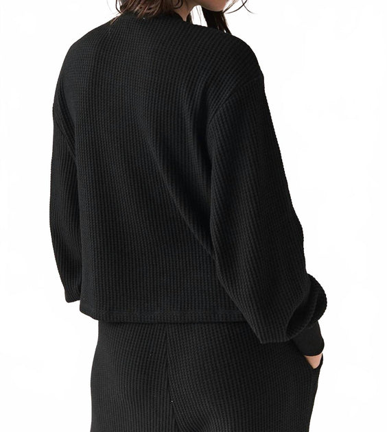 Chaser Thayne Long Sleeve Top Black XSmall 4