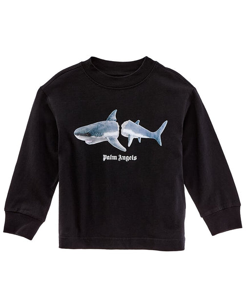 Palm Angels Shark T-Shirt Black US 8 2