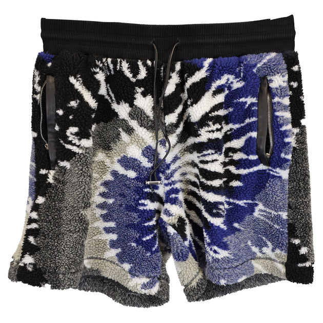 Amiri Wide-Leg Tie-Dye Drawstring Shorts Blue XL 2