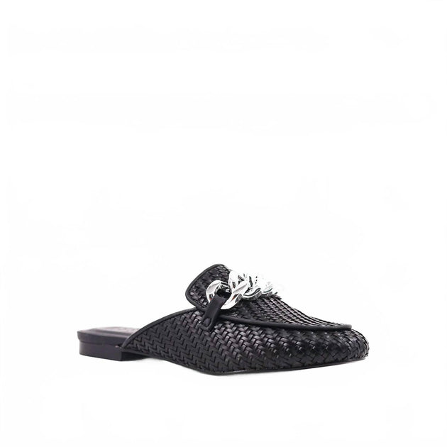 SHU SHOP Alexis Woven Chain Mule Black US 7.5 4