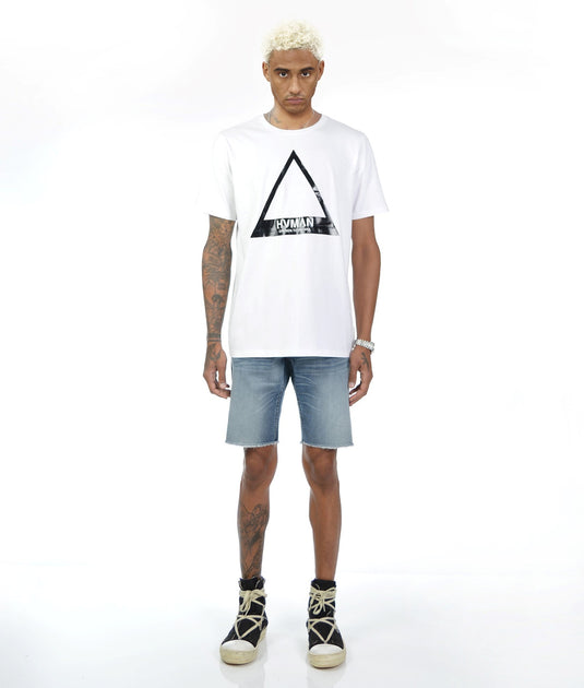 HVMAN Mero Slim Stretch Denim Shorts Blue 31 3