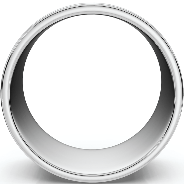 Pompeii3 Flat Wedding Band White Gold US 8 3
