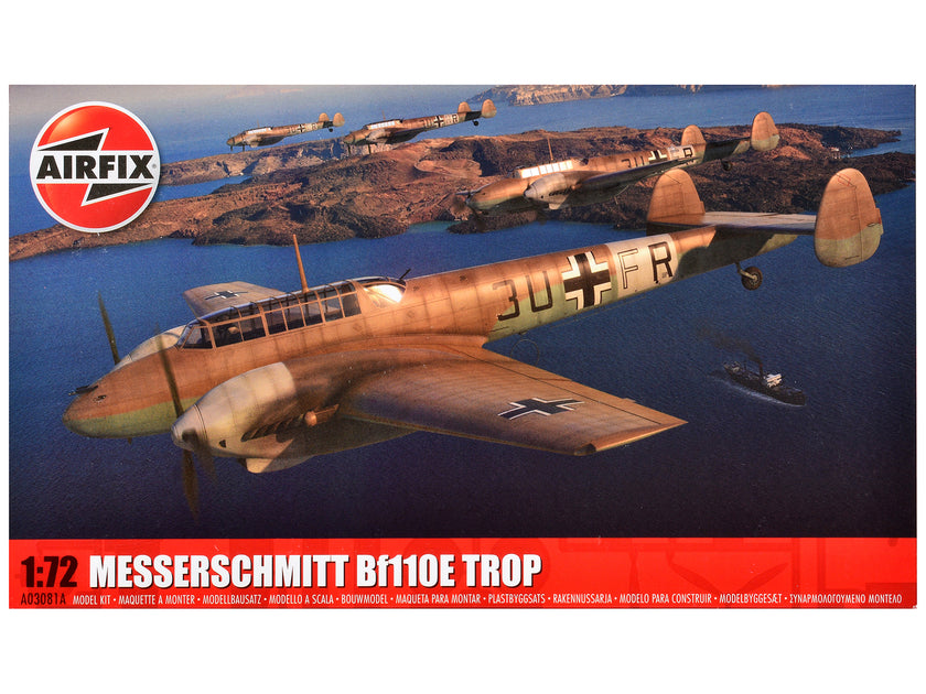 Airfix Messerschmitt Bf110E/E-2 TROP Flugzeug Modellbausatz 1/72 4
