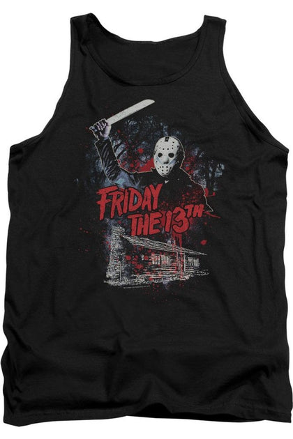 Gildan Friday the 13th Cabin Tank Top Black Medium 2