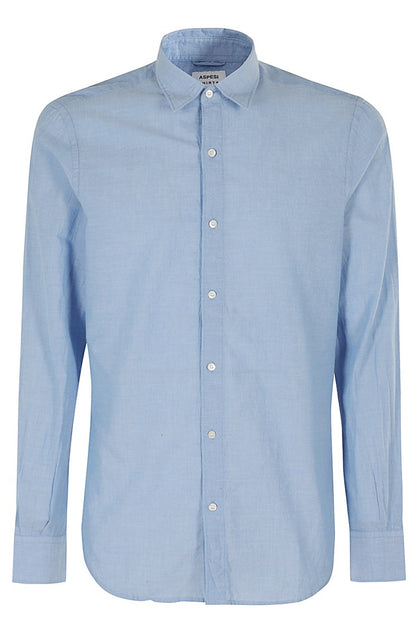 Aspesi Slim-Fit Shirt Light Blue Medium 2