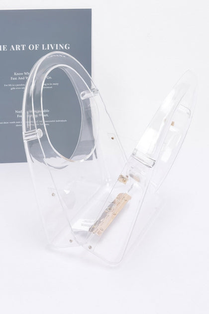 FASHNZFAB Clear Vision Acrylic Clutch Clear One Size 4