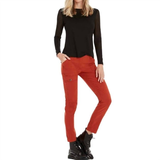 Anatomie Kate Skinny Cargo Hose Orange Small 2