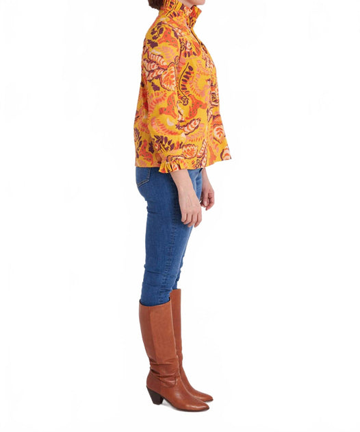 CK Bradley Aspen Blouse Yellow Medium 4