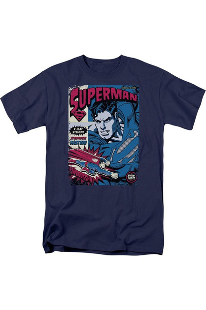 Gildan Superman Action Packed T-Shirt Blue 5XL 2