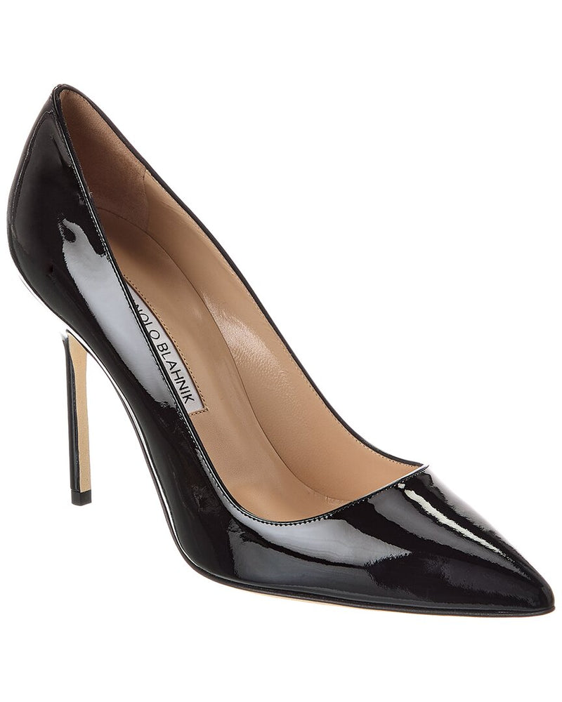 Manolo blahink　bb 105 black patent 34 Manolo Blahnik Bb 105 Patent Leather Pump | ShopSimon