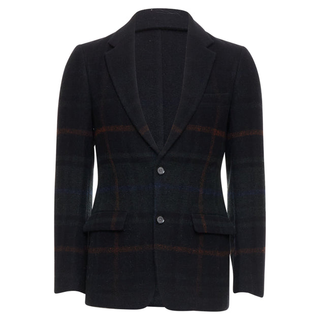 Tomorrowland Tartan Degrade Wool Blazer Black EU 46 2