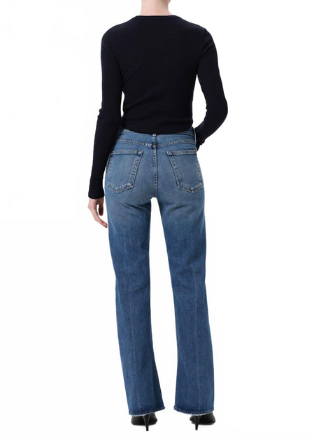 AGOLDE Mid Rise Kick Bootcut Jeans Blue 24 4