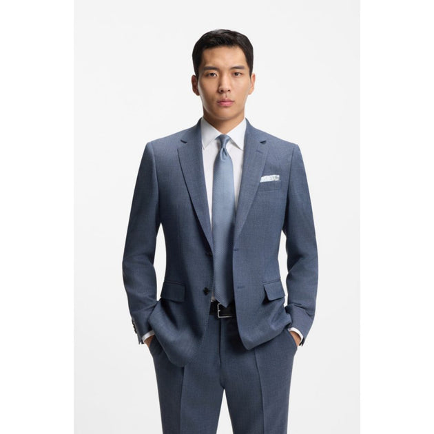 Boss Patterned Slim-fit Jacket blau US 36 Regular 4