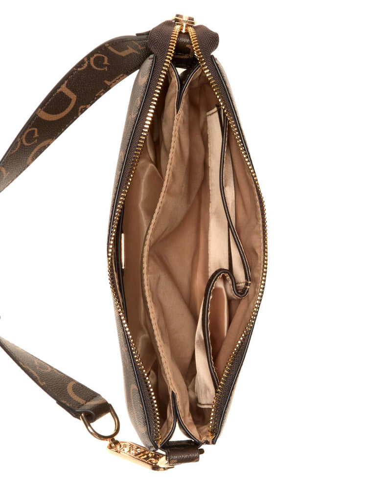Guess Factory Oona Logo Top-Zip Crossbody | ShopSimon