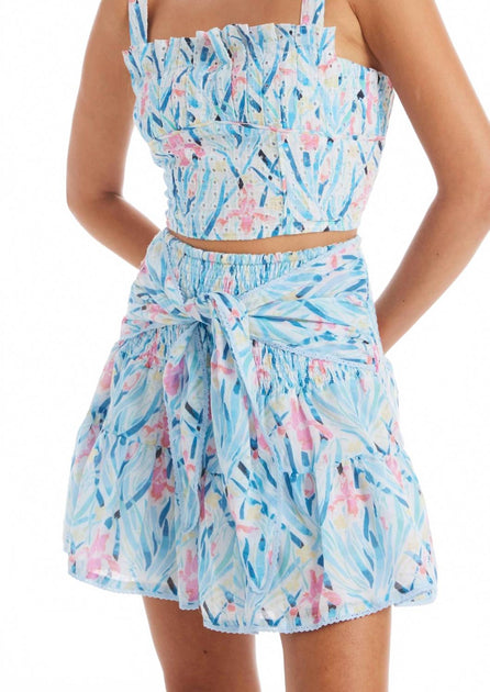 ALLISON NEW YORK Chase Iris Mini Skirt Multi Medium 2