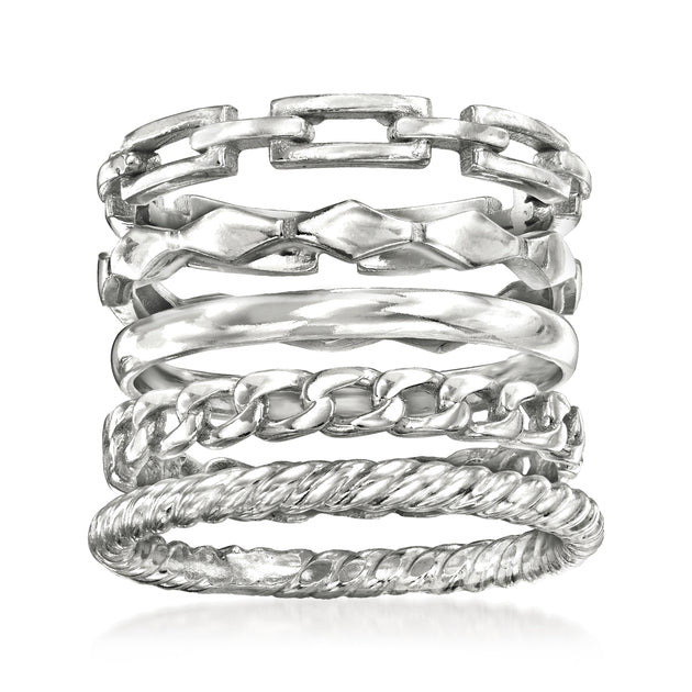 Ross-Simons Sterling Silver Jewelry Set Silver US 10 2
