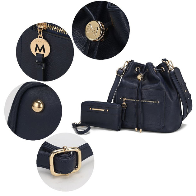 MKF Larissa Bucket Bag Blue Small 4