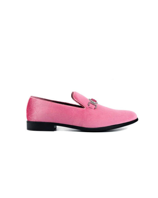 Amali Antonio Velvet Loafers Pink US 10.5 2